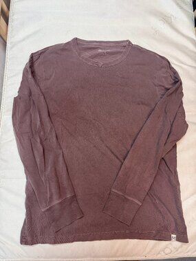 Madewell Long Sleeve Crewneck Tee Mauve Purple Size M